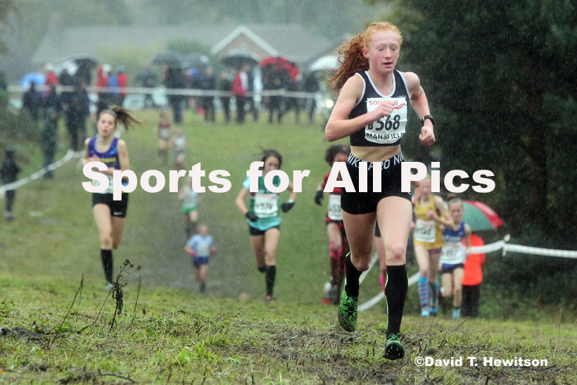 Girls under-13s, National Cross Country Relay Champs., Berry Hill Park, Mansfield.  Photo: David T. Hewitson/Sports for All Pics